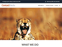 Tablet Screenshot of contact-media.co.uk